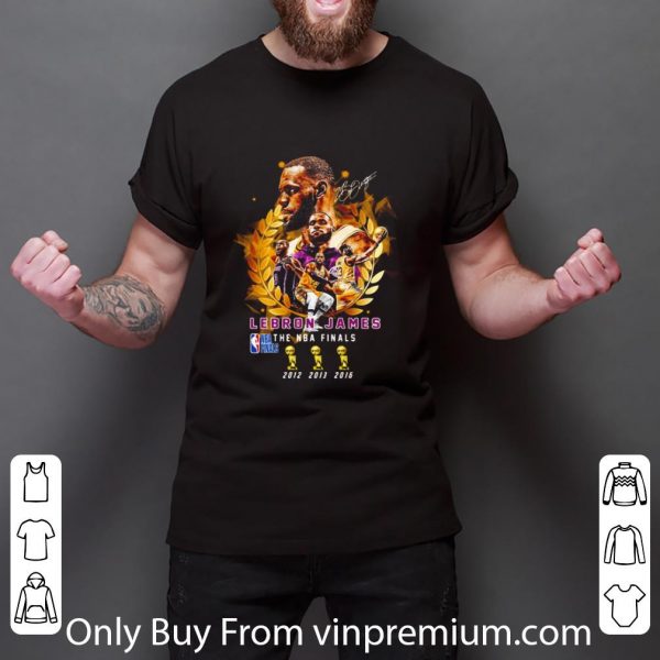 Top Los Angeles Lakers LeBron James signature 3rd The NBA finals shirt 3