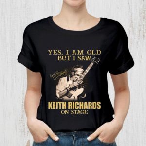 Awesome The Rolling Stones Yes I Am Old But I Saw Keith Richards On Stage Signature shirt 5