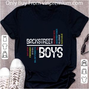 Great Backstreet boys backstreet’s back millennium black and blue shirt 4