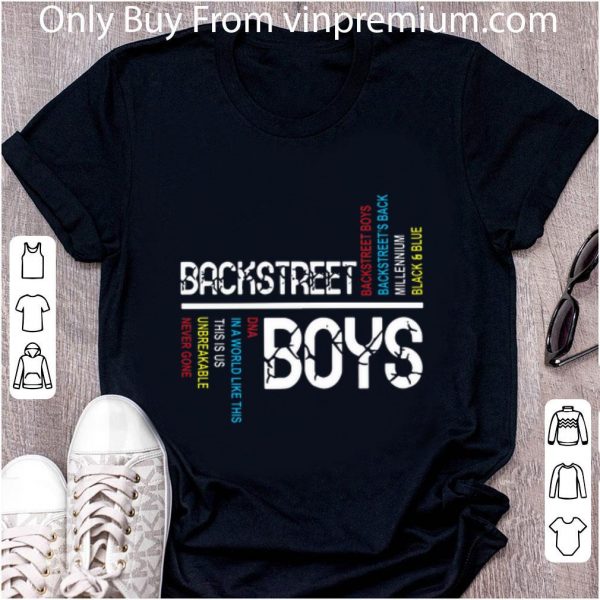 Great Backstreet boys backstreet’s back millennium black and blue shirt 2