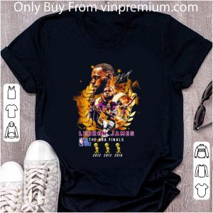 Top Los Angeles Lakers LeBron James signature 3rd The NBA finals shirt 4