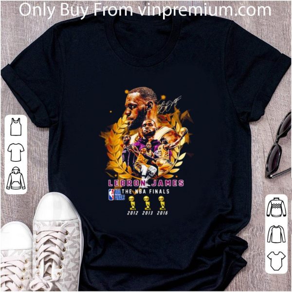 Top Los Angeles Lakers LeBron James signature 3rd The NBA finals shirt 2