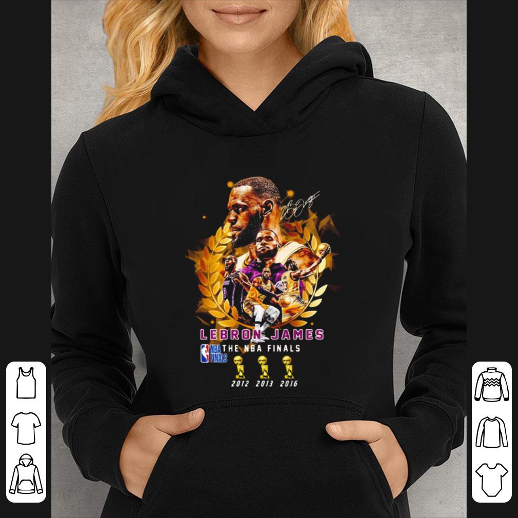 Top Los Angeles Lakers LeBron James signature 3rd The NBA finals shirt