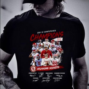 Funny Big 12 Conference Champions Oklahoma Sooners Signatures shirt 5