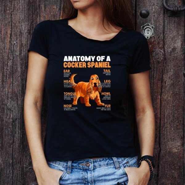 Premium Anatomy Of A Cocker Spaniel The Function Of Dog's Part shirt 1