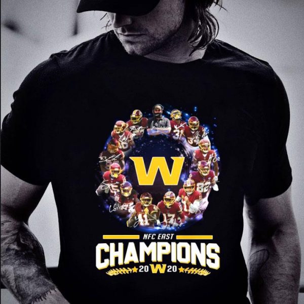 Awesome Washington Football Team Signatures NFC East Champions 2020 shirt 2