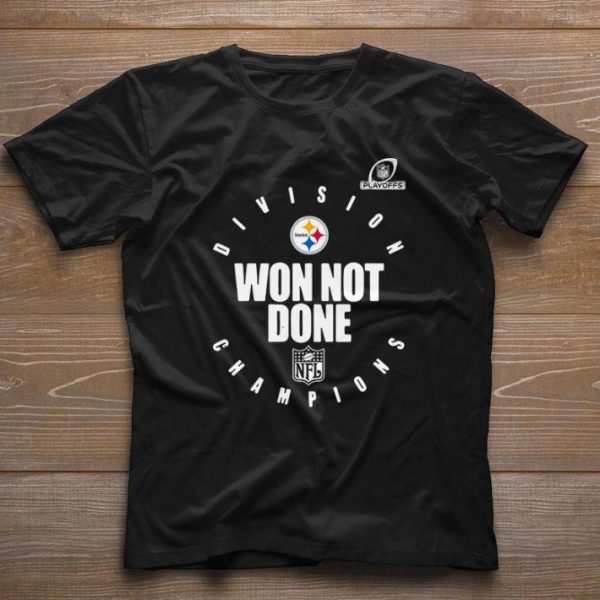 Nice NFL playoff Pittsburgh Steelers won not done shirt 1