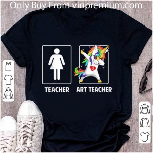 Nice Art Teacher And Other Teacher Unicorn Dabbing shirt 4