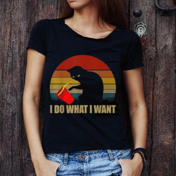 Awesome Cat I Do What I Want Vintage shirt 1