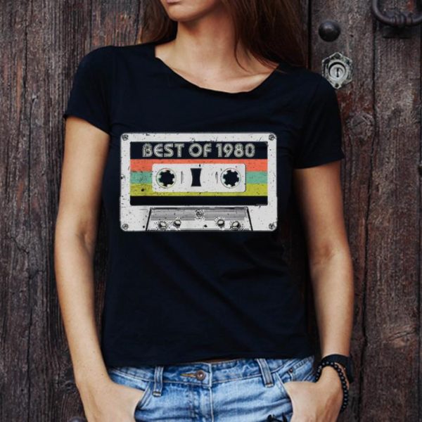 Great Best Of 1980 40th Birthday Vintage Cassette shirt 1