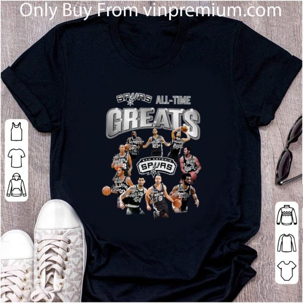Top San Antonio Spurs All Time Greats Signatures shirt 2