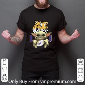 Hot Baby Yoda Hug LSU Tigers Star Wars shirt 5