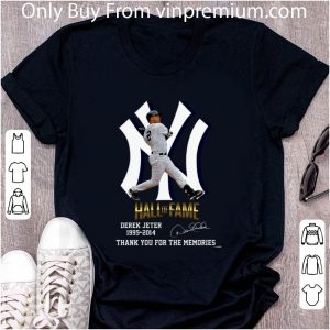 Premium New York Yankees Hall of Fame Derek Jeter 1995-2014 signature thank you for the memories shirt 4