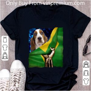 Great Bandeira do Brasil Basset Hound shirt 4