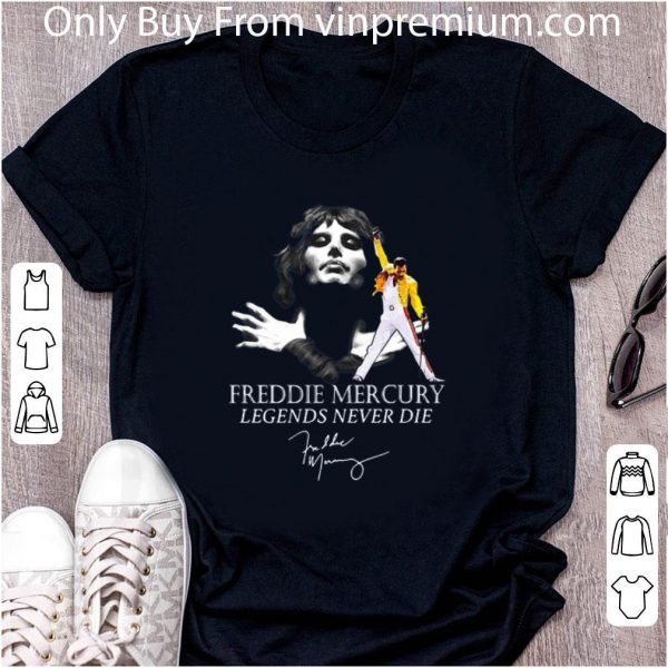 Official Freddie Mercury Legends Never Die Signature shirt 2