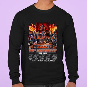 Awesome NFL Chicago Bears 100th Anniversary 1920-2020 Signatures shirt 6