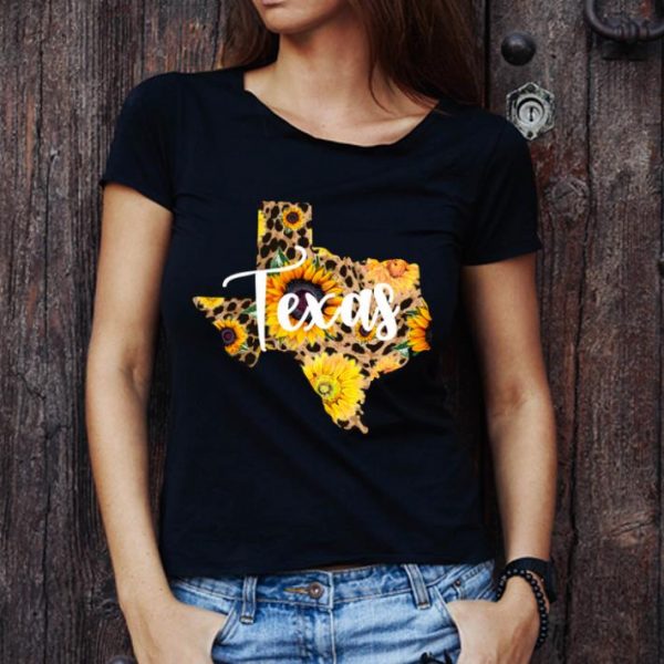 Official Texas Sunflower Wildflower State Map shirt 1