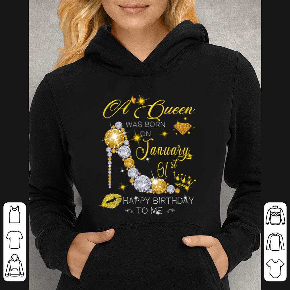 Awesome Glitter a queen was born on January 01st happy birthday to me shirt 7 Awesome Glitter a queen was born on January 01st happy birthday to me shirt