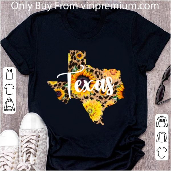 Official Texas Sunflower Wildflower State Map shirt 2