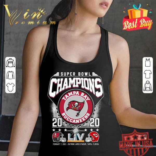 Hot 2021 Super Bowl Champions Tampa Bay Buccaneers 2020 Kansas City Chiefs Shirt 3