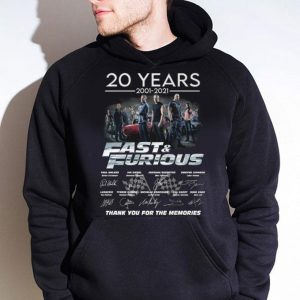 Awesome 2021 Fast & Furious Season 9 20 years 2001-2021 Signatures Shirt 7