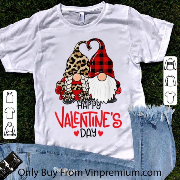 Original Happy Valentine's Day Gnomes Couple Valentines Day shirt 1
