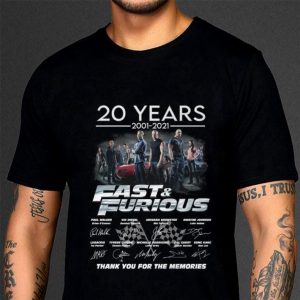 Awesome 2021 Fast & Furious Season 9 20 years 2001-2021 Signatures Shirt 6