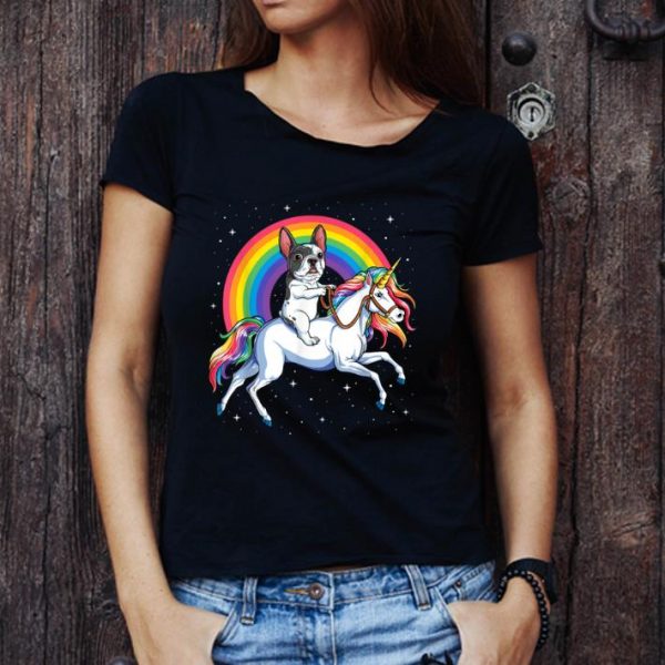 Top French Bulldog Unicorn Girls Space Galaxy Frenchicorn shirt 1