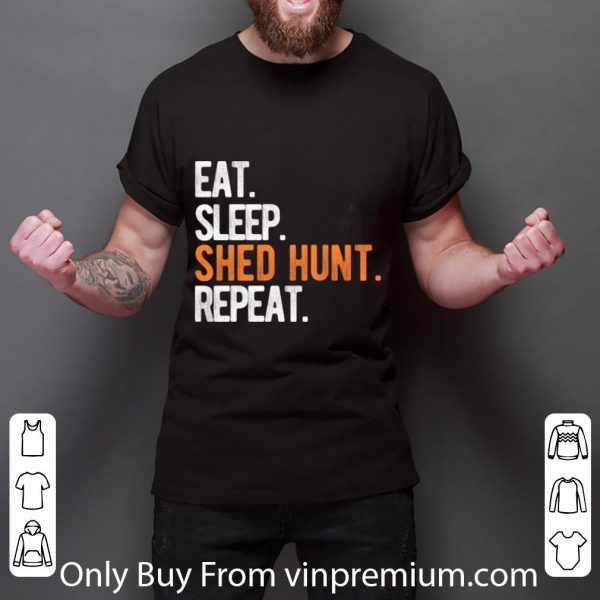 Pretty Eat Sleep Shed Hunt & Repeat Funny Deer Antler shirt 3