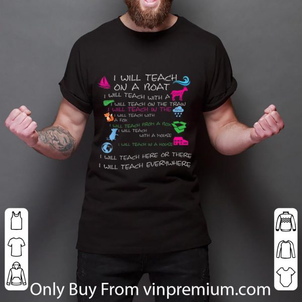 Hot I Will Teach On A Boat And I Will Teach Everywhere shirt 3