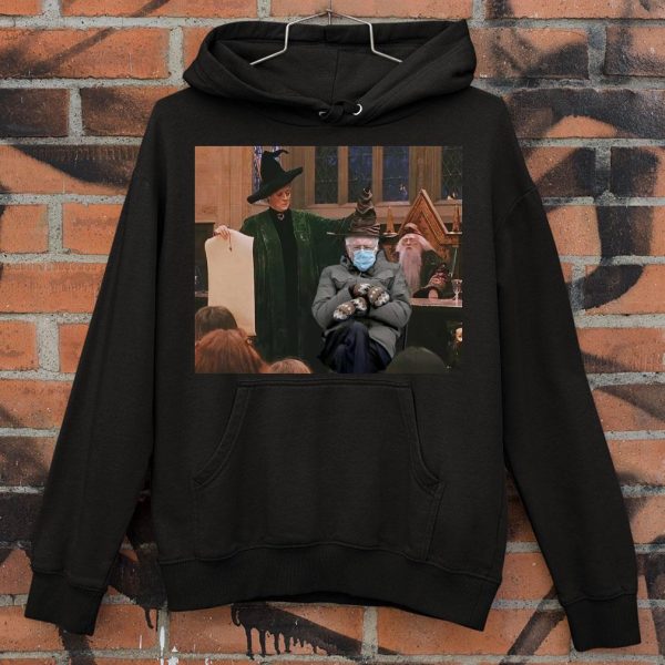 Official Harry Potter Bernie Sanders Mittens Sitting Inauguration Meme Shirt 4