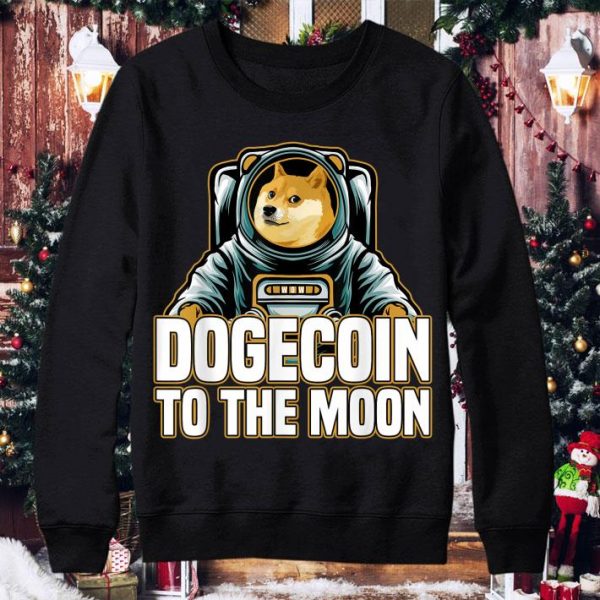 Awesome Shiba Dogecoin To the Moon Crypto Shirt 4