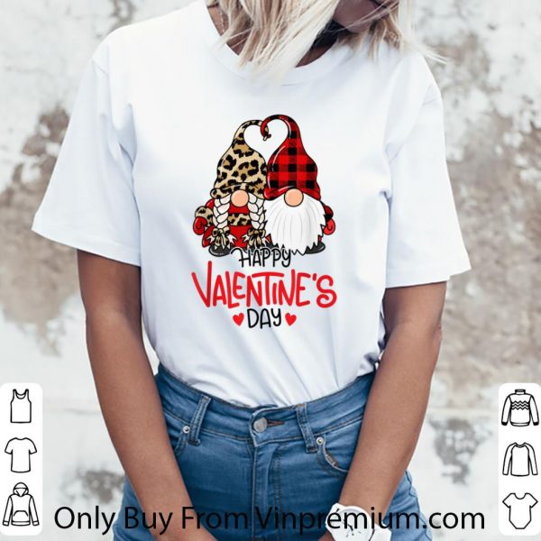 Original Happy Valentine's Day Gnomes Couple Valentines Day shirt 3