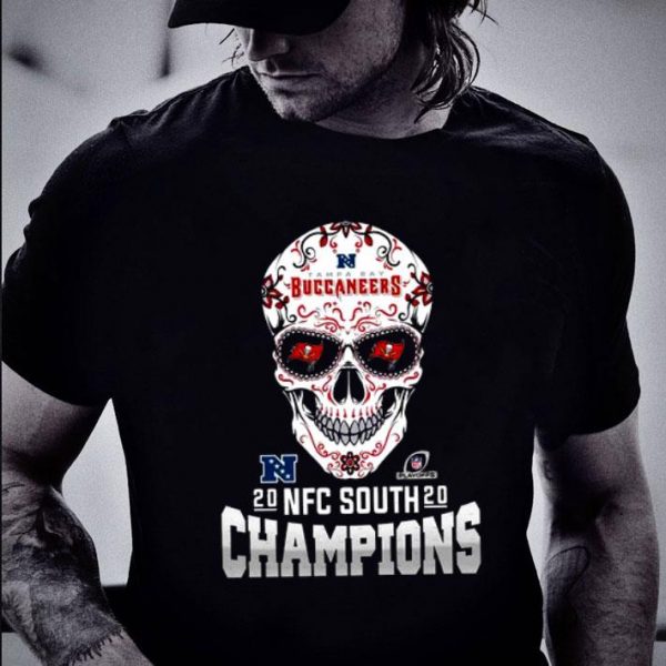 Funny Sugar Skull Tampa Bay Buccaneers 2020 NFC South Champions Shirt 2