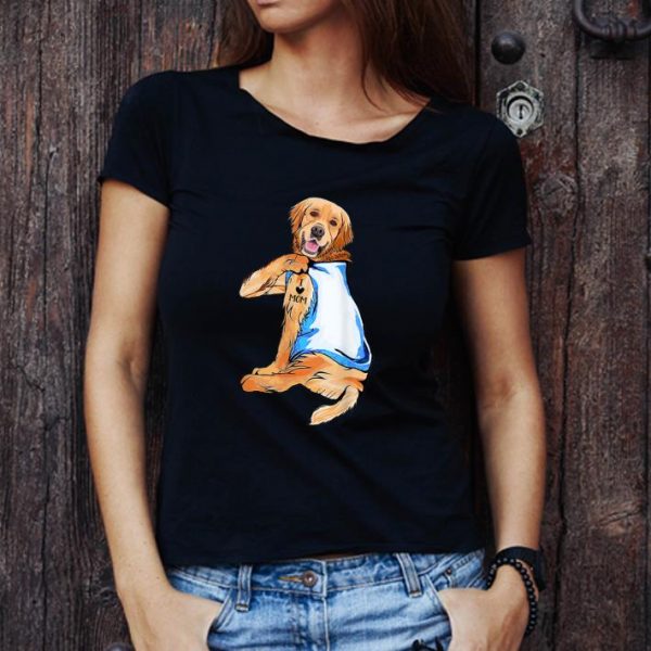 Official Golden Retriever Tattoo I Love Mom Mother's Day And Dog Lovers shirt 1
