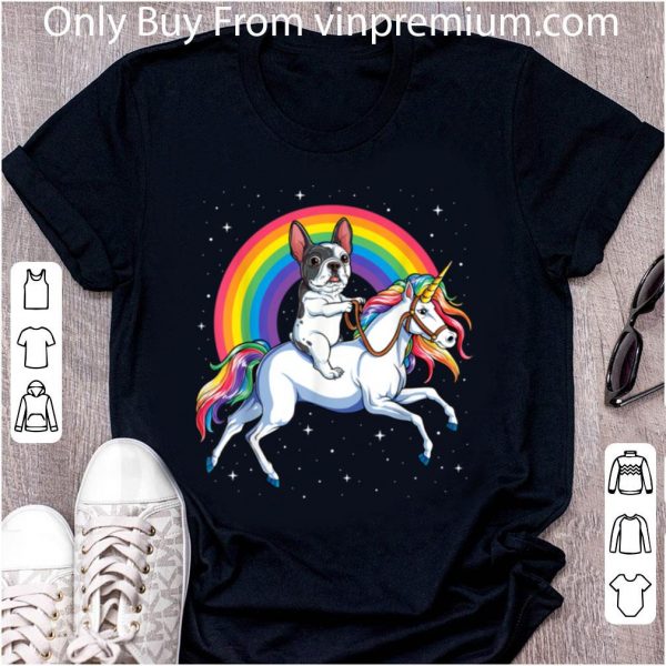 Top French Bulldog Unicorn Girls Space Galaxy Frenchicorn shirt 2