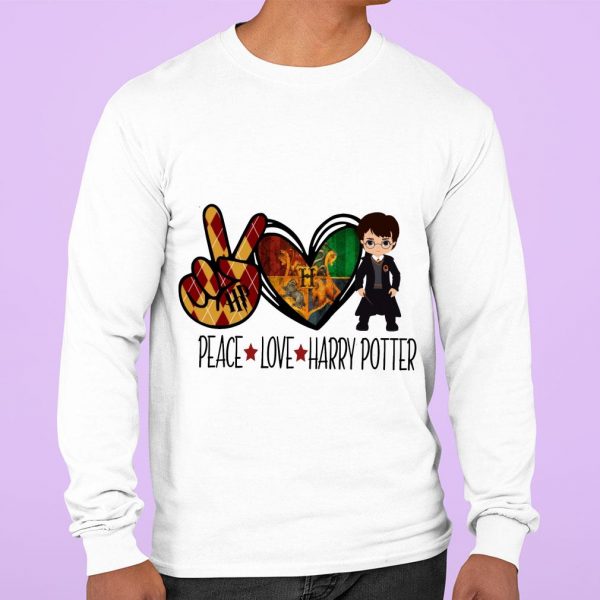 Awesome St. Patrick's day Peace Love Harry Potter shirt 3