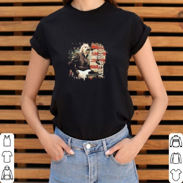 Awesome Tom Arts Petty Vaporwave Country Music American Flag shirt 3