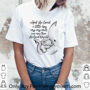 Top Elephant And She Loved A Little Boy Very Very Much Even More Than She Loved Herself shirt 5