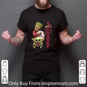 Premium Baby Yoda And Baby Groot Hug St. Louis Cardinals shirt 5