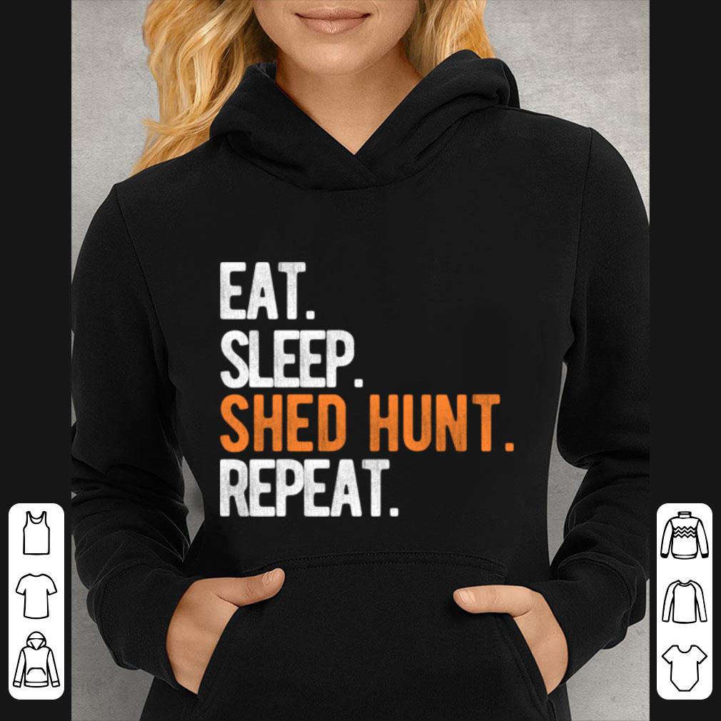 Pretty Eat Sleep Shed Hunt & Repeat Funny Deer Antler shirt