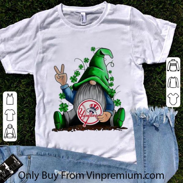 Great Gnomes Hug New York Yankees Baseball Shamrock shirt 1
