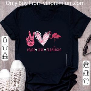 Official Flamingos Peace Love shirt 4