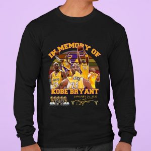 Original In memory of Kobe Bryant Signature January 26 2020 Los Angeles Lakers Vintage Shirt 6