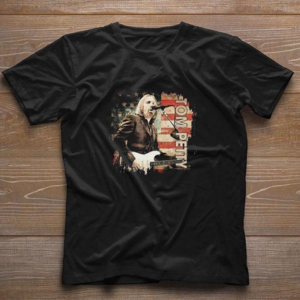 Awesome Tom Arts Petty Vaporwave Country Music American Flag shirt 1