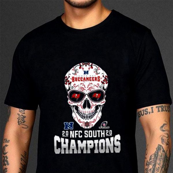 Funny Sugar Skull Tampa Bay Buccaneers 2020 NFC South Champions Shirt 3