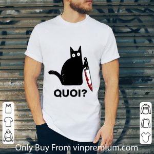 Nice Black Cat Michael Myers Quoi shirt 4