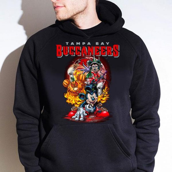 Original Tampa Bay Buccaneers Mickey mouse and Minnie mouse shirt 4
