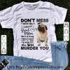 Official Never stand between a woman and her son mother day shirt 6