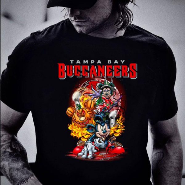 Original Tampa Bay Buccaneers Mickey mouse and Minnie mouse shirt 2